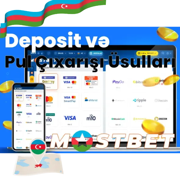 Mostbet Casino depozit və geri çəkilmə üsulları